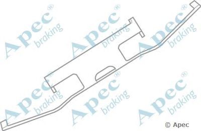 APEC BRAKING kit521 -  Комплектующие, тормозные колодки